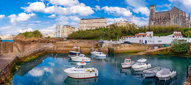 Biarritz in New Aquitaine, Atlantic Pyrenees in French Basque Country of France