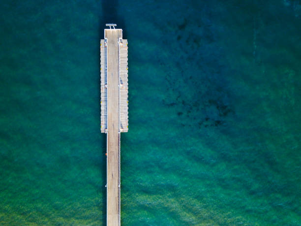 istock Aerial view of pier 1497454060