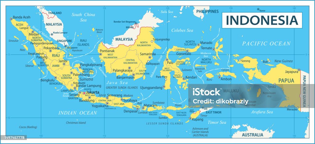 Peta Indonesia - ilustrasi vektor yang sangat rinci - Bebas Royalti Peta - Peralatan navigasi vektor stok Peta Indonesia - ilustrasi vektor yang sangat rinci - Bebas Royalti Peta - Peralatan navigasi vektor stok