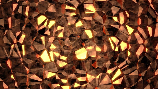 Reflection of Continuously Rotating Colored Crystals (LOOPABLE)