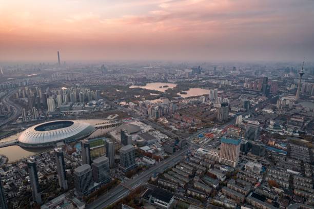 istock a large city that is next to the water at dusk 1497487911