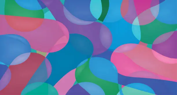 Vector illustration of Multicolor abstract background
