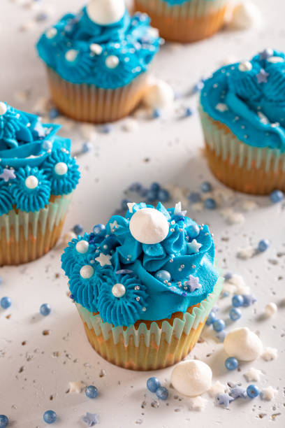istock Beautiful and unique cupcakes for fat thursday. 1497505489