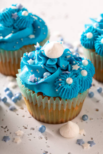 istock Tasty and sweet cupcakes for fat thursday. 1497506007