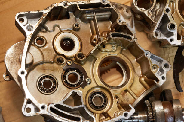 istock opened motorcycle blocks, repair shop 1497521531