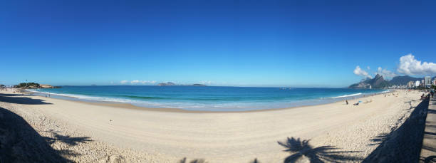 istock Panoramic view of Arpoador and Ipanema beach in Rio de Janeiro Brazil 1497525852