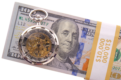 Stack Of 10 000 Dollars In Hundred Dollar Bills With A Modern Pocket stack-of-10-000-dollars-in-hundred-dollar-bills-with-a-modern-pocket