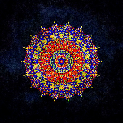 This is my Digital Mandala Image in a Watercolour Effect. Because sometimes you might want a more illustrative image for an organic look.