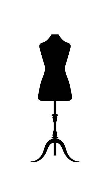 illustration of isolated a mannequin on white background illustration of isolated a mannequin on white background haute couture stock illustrations