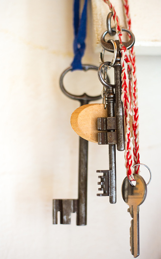 France: Miscellaneous Old House Keys Hanging