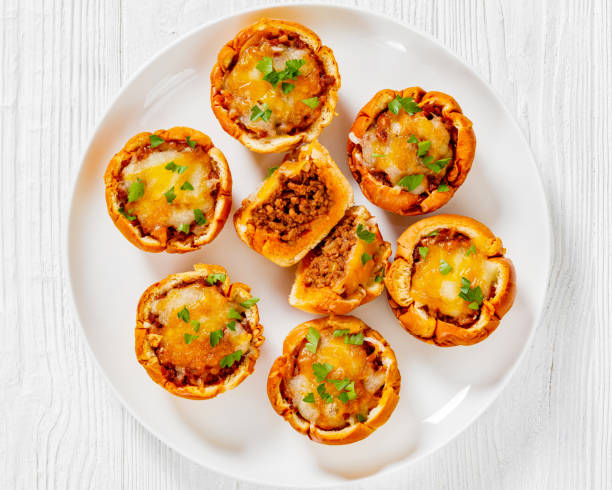 istock sloppy joe cups on white plate, top view 1497571185