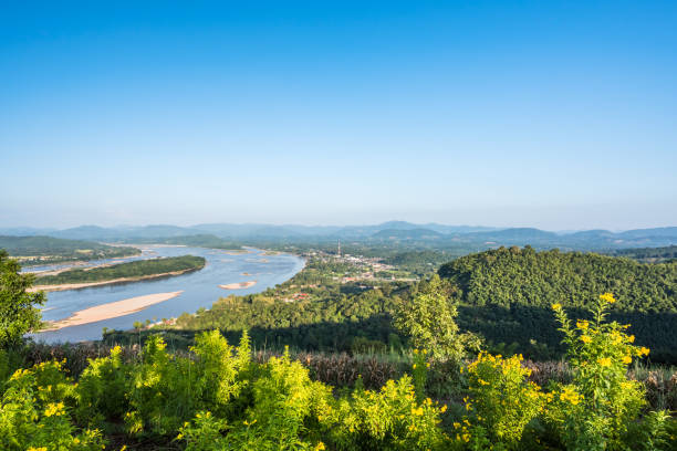 istock Landscape of Mekong River on sunrise 1497574239