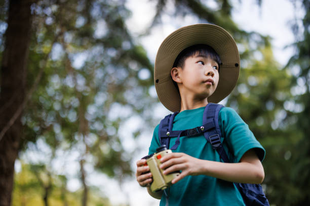 istock An Asian elementary school student uses a telescope to observe outdoors 1497584772