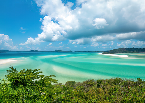 Whitsundays, Queensland, Australia: A view of the beach at Whitsunday Island.