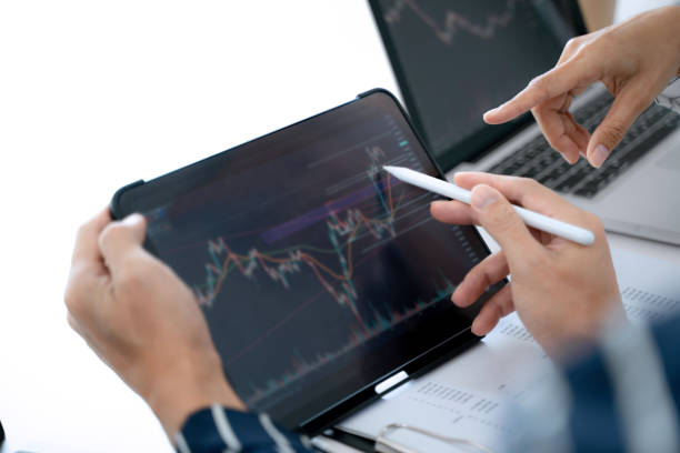 istock Investment planing and strategy concept, Financial data analysis graph business analytics and intelligenceÂ of finance performance. 1497602908