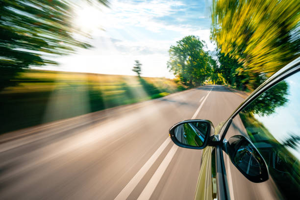 istock A car is driving on the highway, the environment is blurred 1497609143