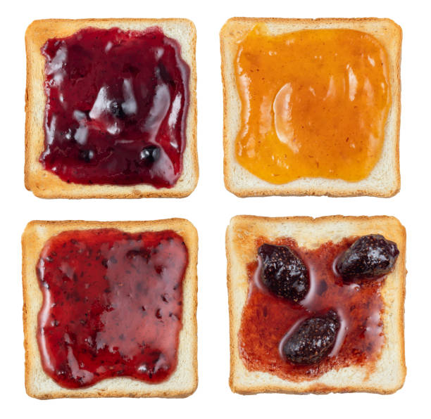 istock top view set of bread toasts with different types of jam isolated on white 1497612928