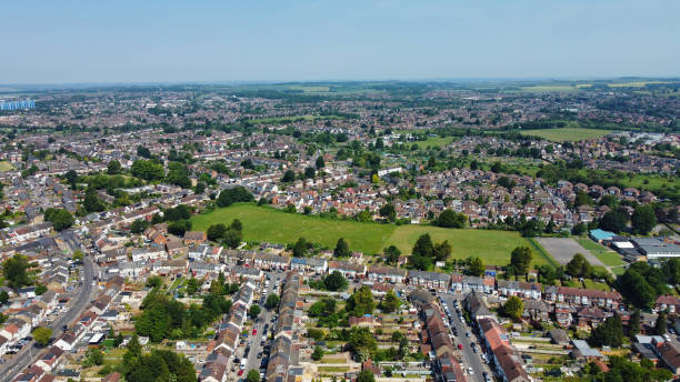 istock High Angle View of Residential District 1497617995
