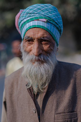 Indian Man Portrait Outdoors