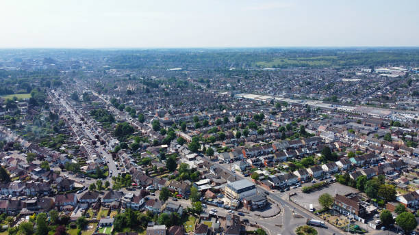 istock High Angle View of Residential District 1497620164