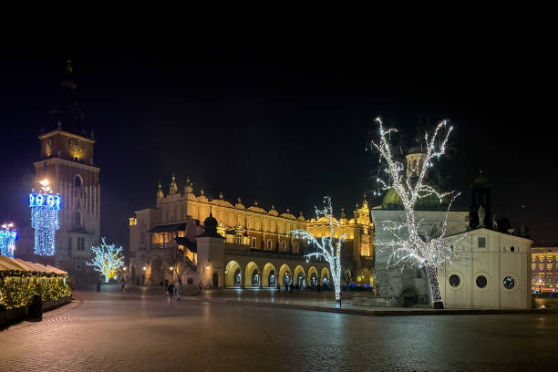 istock Krakow, Poland main market square at night in winter 1497620264