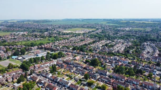 istock High Angle View of Residential District 1497620974