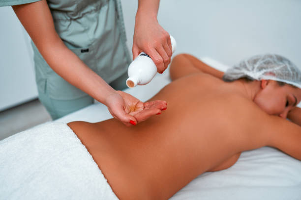 istock Cosmetology. Face and body skin care. 1497626452