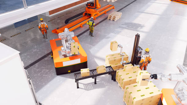 istock Automated Guided Vehicles Revolutionize Crate and Box Movement 1497626465