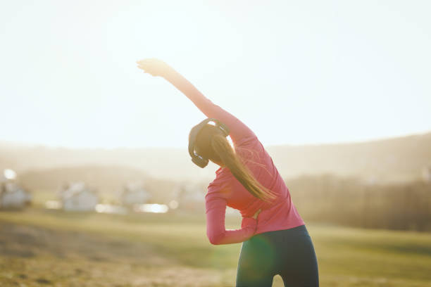 istock Fit Young Woman Stretching 1497634194