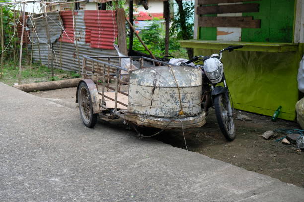 istock black tricycle on the road 1497649971