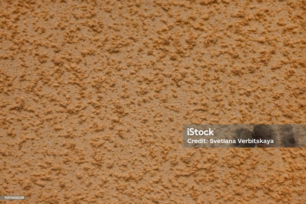 Pattern Of Light Beige Decorative And Textured Plaster Construction And ...