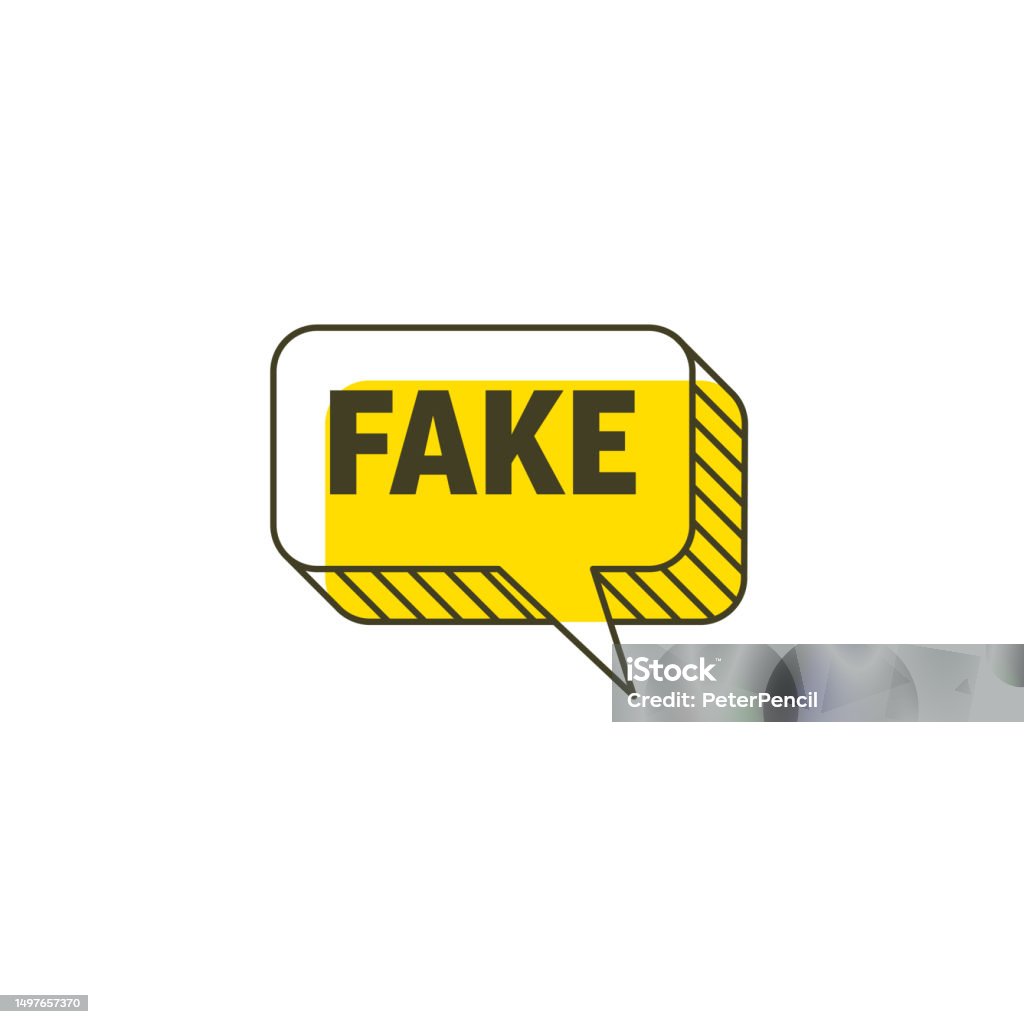 Fake 2d And 3d Speech Bubble Notification Template Vector Stock Fake 2d And 3d Speech Bubble Notification Template Vector Stock