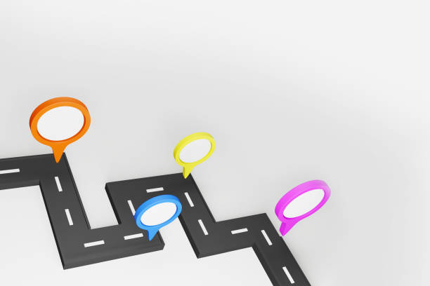 istock Locator mark on map and location pin or GPS navigation icon sign. 3D Realistic creative conceptual symbol of search concept in cute cartoon style. Vector illustration 1497669808