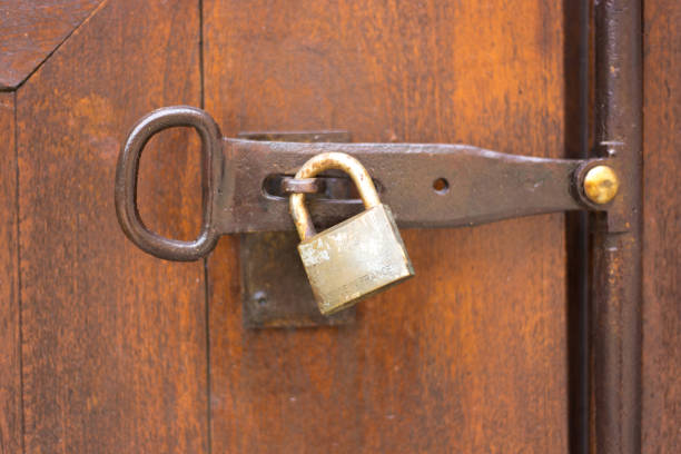 istock France: Rusty Lock on Old Brown Wood Door Close-Up 1497673903