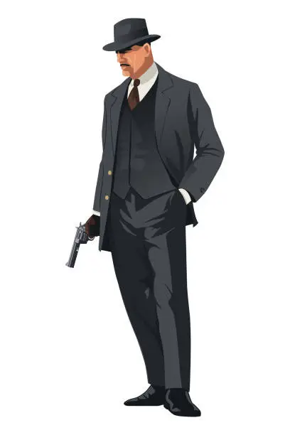 Vector illustration of Gangster