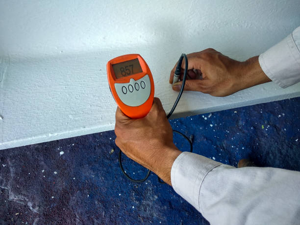 istock Measure Dry Film Thickness (DFT) with Coating Thickness Gauge 1497678053