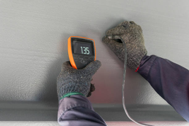 istock Measure dry film thickness (DFT) with Coating Thickness Gauge 1497678689