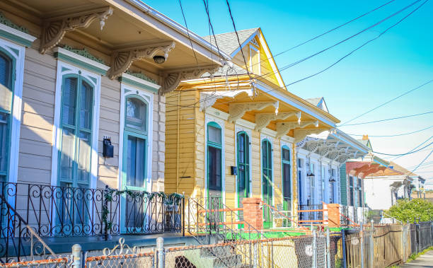 istock Colorful Shotgun Houses 1497682325