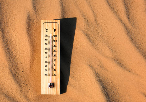 Thermometer in the sand
