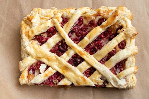 istock homemade cherry pie on an isolated background close-up 1497686832