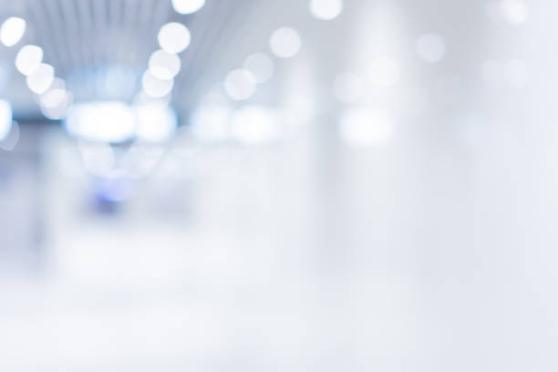 abstract blur inside of hospital interior background for design display ads banner concept