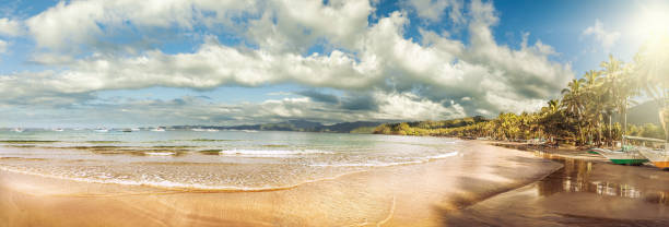 istock Sabang Bay Panorama by Morning Sunlight 1497688054