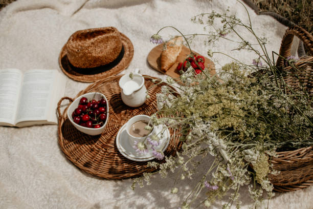 istock Picnic arranged in beautiful nature. 1497689873