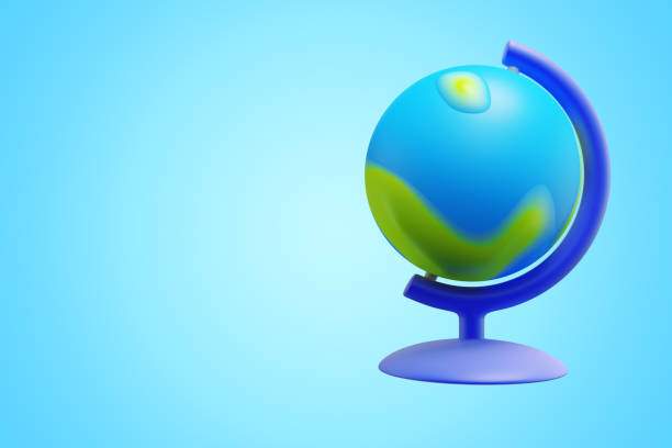 istock Globe on isolated background.Cartoon icon 3d rendering 1497692166