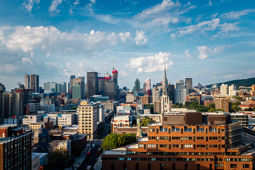 panorama from the skyline of Montreal