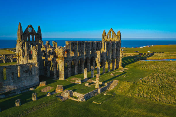 abbaye de whitby - yorkshire gate yorkshire dales village photos et images de collection