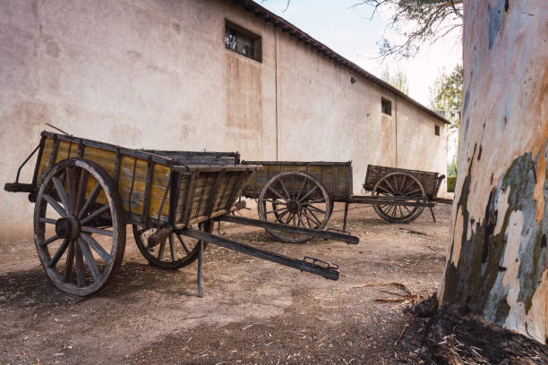 istock Old grapes car for Malbec wine production. 1497694369