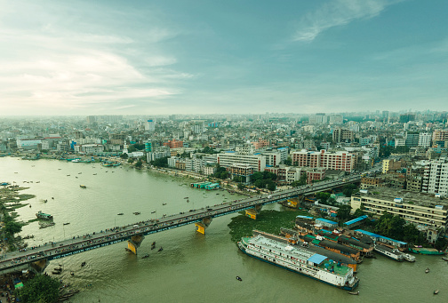 View of Vidyasagar bridge in Kolkata. India