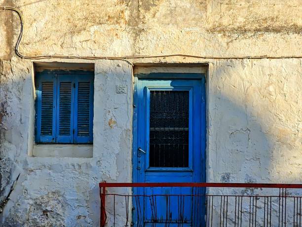 Free Stock Photo of Old Building With Blue Door and Window | Download ...