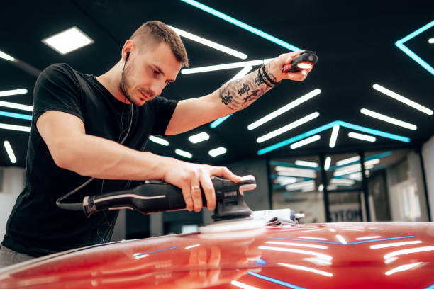 istock Car polishing and detailing 1497698483